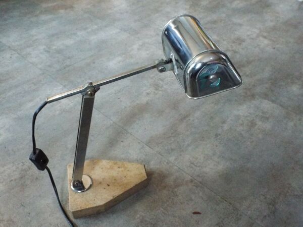 Lampe de bureau art déco luxe pirouette marbre