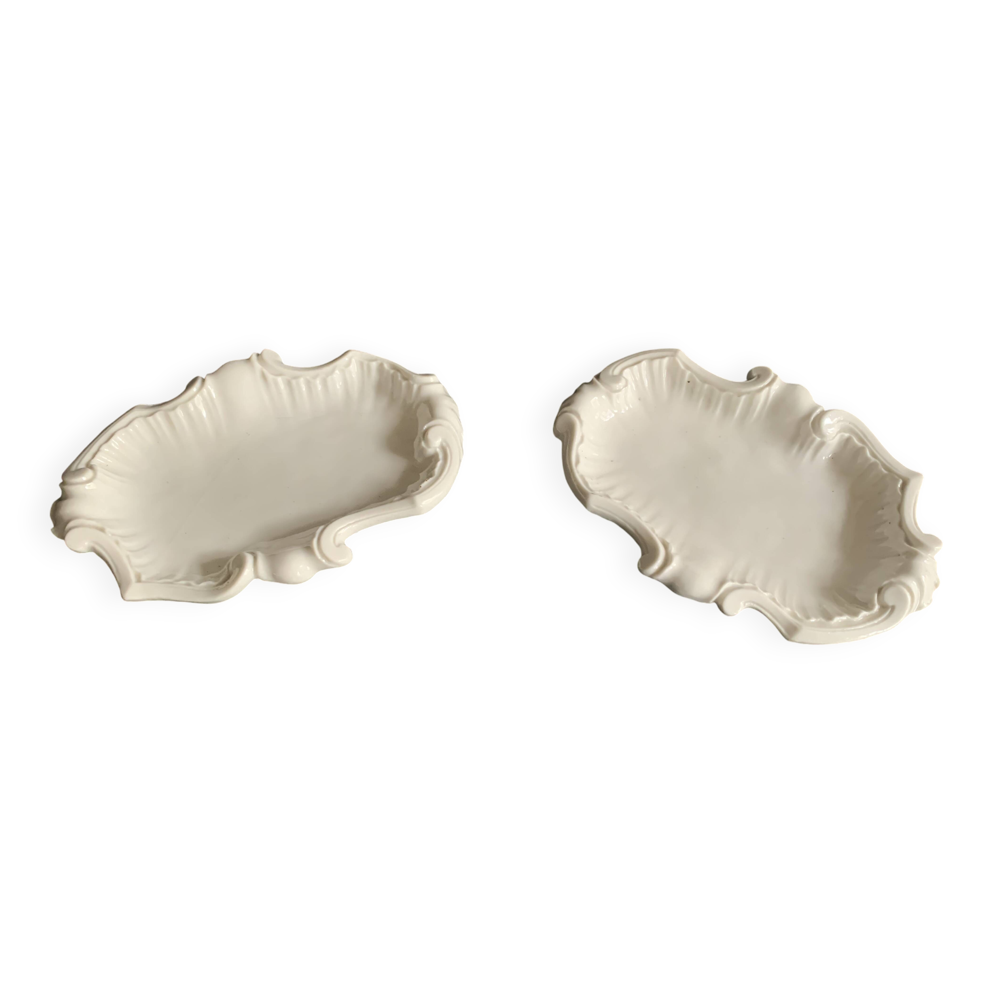 Coupelles en porcelaine de Meissen en forme de coquille, début 19e siècle, Allemagne