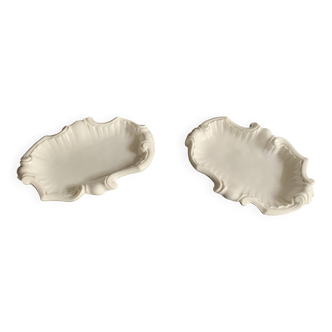 Meissen porcelain shell-shaped bowls, early 19th century, Germany