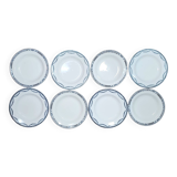 8 Terre de Fer semi-deep plates