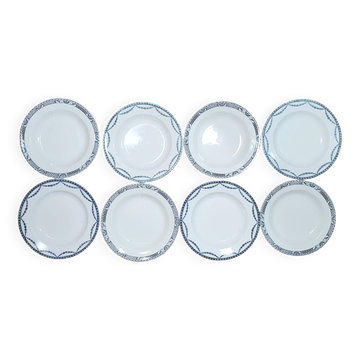 8 Terre de Fer semi-deep plates