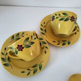 Swedish tea service Christineholm 1970s yellow
