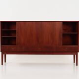 Teak highboard, Danish design, 1970s, production: Denmark