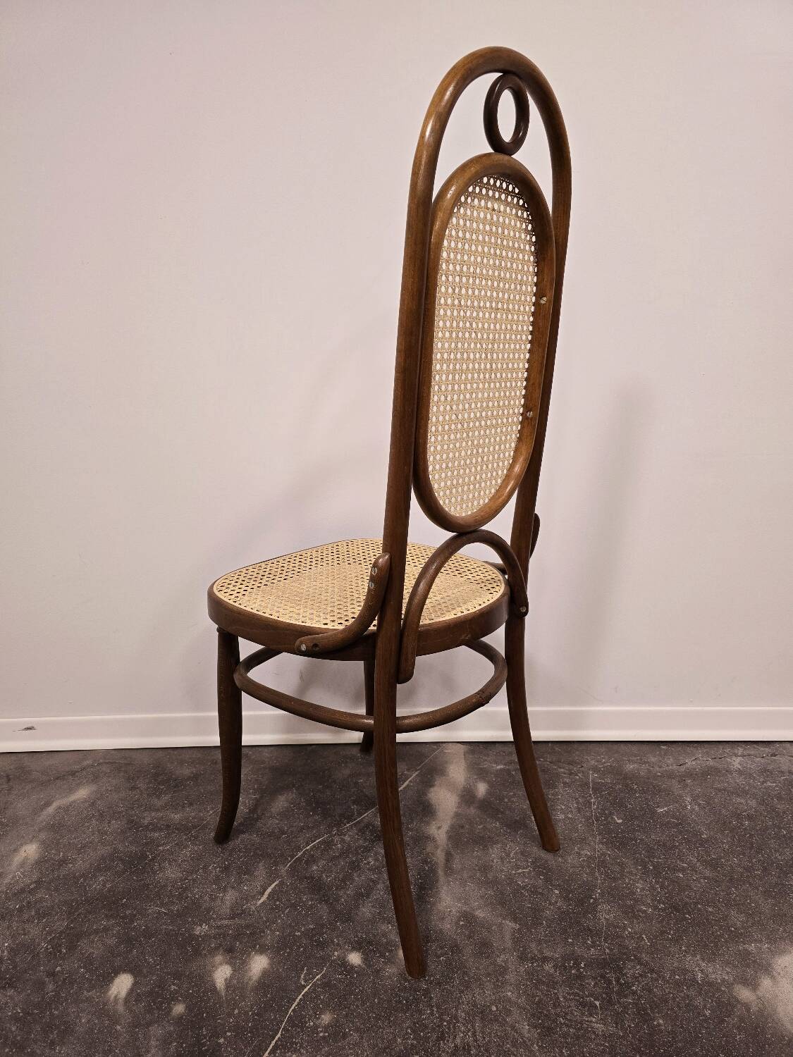 Chaises de salle à manger, bois courbé, M 17, dossier haut, 1 sur 4