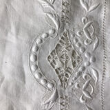 Antique embroidered sheet