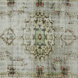 Anatolian handmade vintage rug 280 cm x 170 cm