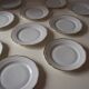 Porcelain dessert plates