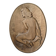Bas-relief ovale ancien "Nu féminin"