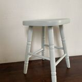 Celadon green pine stool