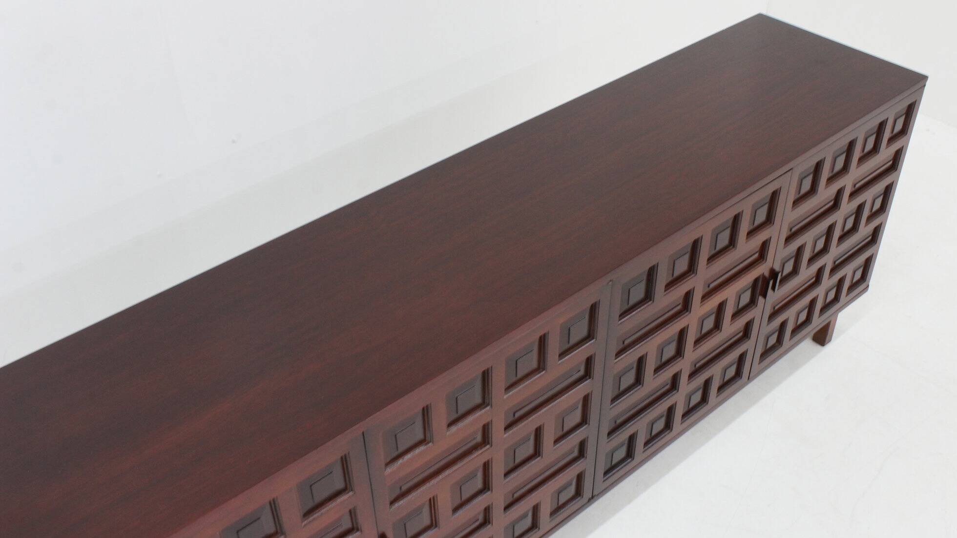 Vintage Spanish brutalist sideboard credenza