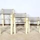 Beige Metal Nesting Tables, attributed to Yves Boutboul – 1970