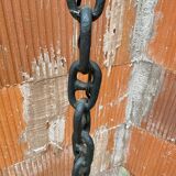 Brutalist chain floor lamp