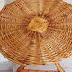 Tripod rattan side table / guéridon from the 1960s-1970s.