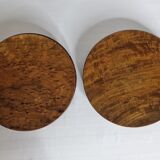 Set of 6 wooden plates "Lapacho" from South America, 20 cm