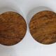 Set of 6 wooden plates "Lapacho" from South America, 20 cm