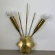 rare minimalist 33cm Brass Theatre Wall Light Sconce, Italy 1950s