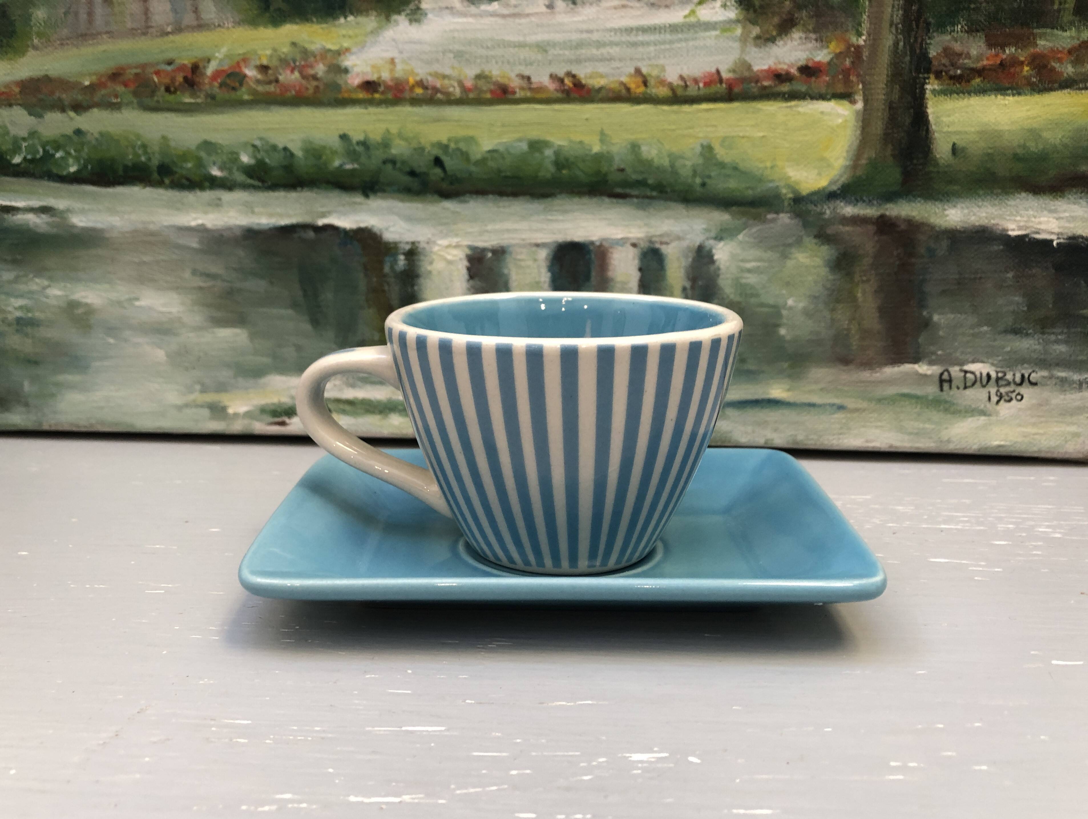 4 vintage ceramic coffee mugs edited by lbvyr circa