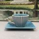 4 vintage ceramic coffee mugs edited by lbvyr circa