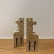 Pair of travertine giraffes, Fratelli Mannelli, Italy, 1970s