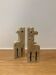 Pair of travertine giraffes, Fratelli Mannelli, Italy, 1970s