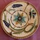 Set of 10 late 19th century dessert plates in barbotine, Wasmuel