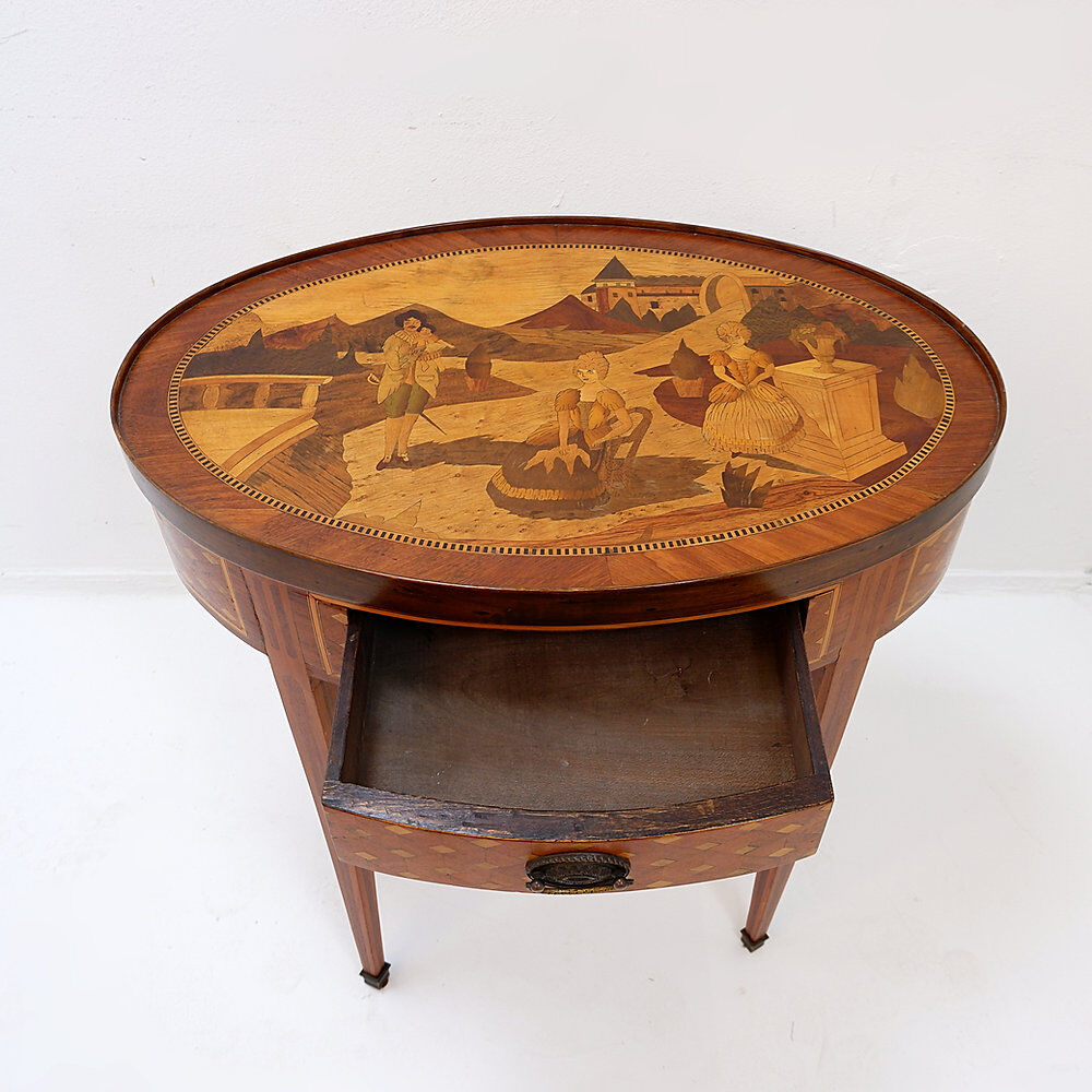 Table bouillotte style Louis XVI, France, 1800s