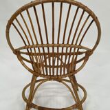 Vintage rattan chair by Dirk van Sliedregt Rohe Noordwolde 1960 in the Netherlands
