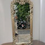 Golden wooden mirror