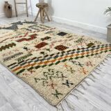 Handmade wool Berber rug 250 X 150 CM