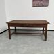 Antique work table in solid cherry and acacia