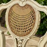 Set of 4 Louis XV style lacquered chairs