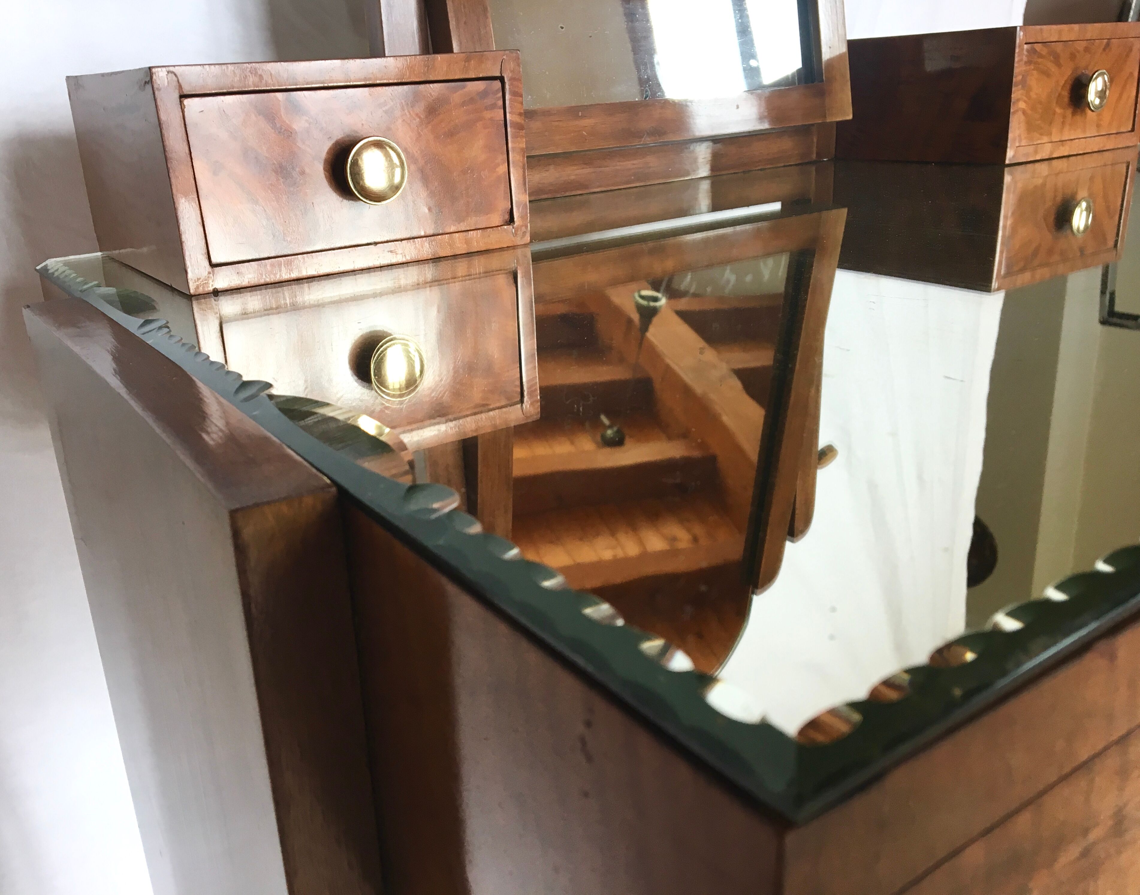 Art deco dressing table mirror