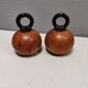Pepper and salt grinders designed by nissen denmark in teak