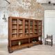 Solid wood display cabinet.