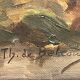 Oil on canvas animated seascape, brittany - signed de belcour? 19th century