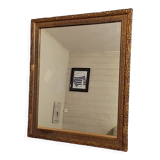 Mirror frame wood plaster gilded stucco