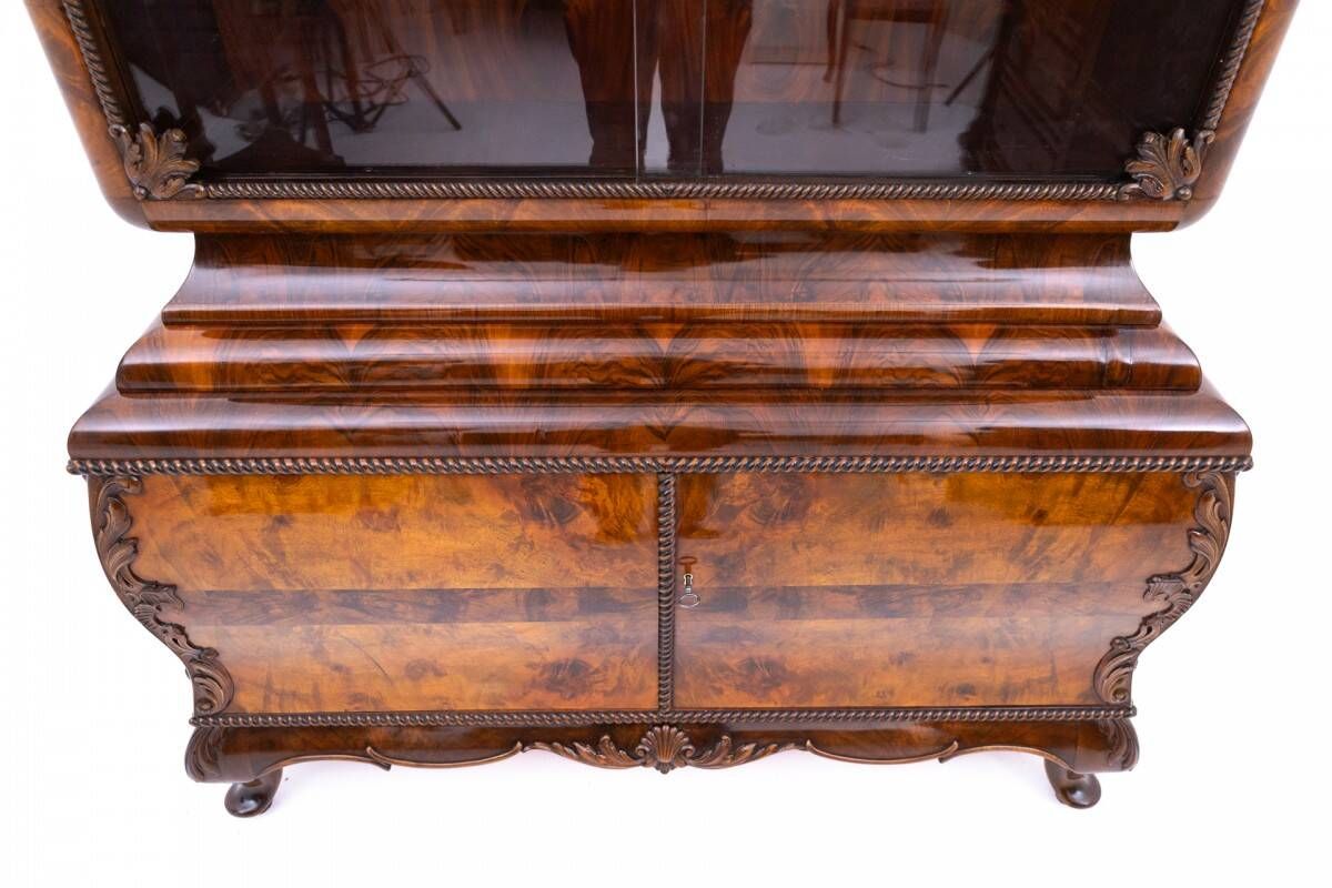 Display cabinet, Poland, circa 1930. RESTORED.