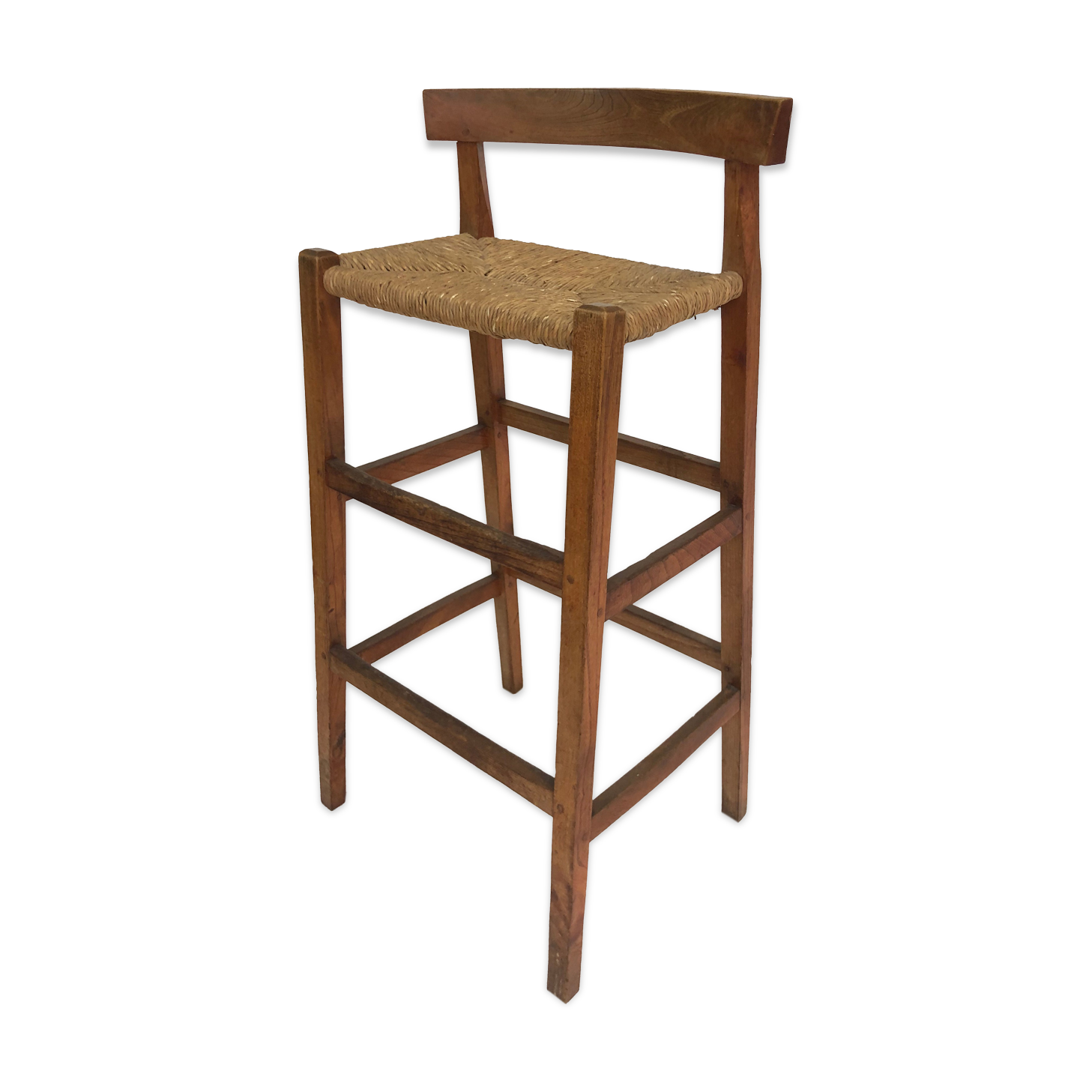 Minimalist wooden bar stool 40-50s