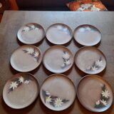 Set of 9 plates