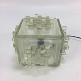 Italian Crystal "Apis" Table Lamp from Poliarte, 1960s
