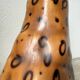 XL Italian ceramic leopard sculpture statue 1970