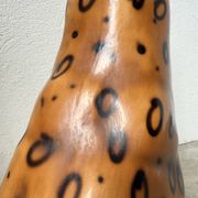 XL Italian ceramic leopard sculpture statue 1970