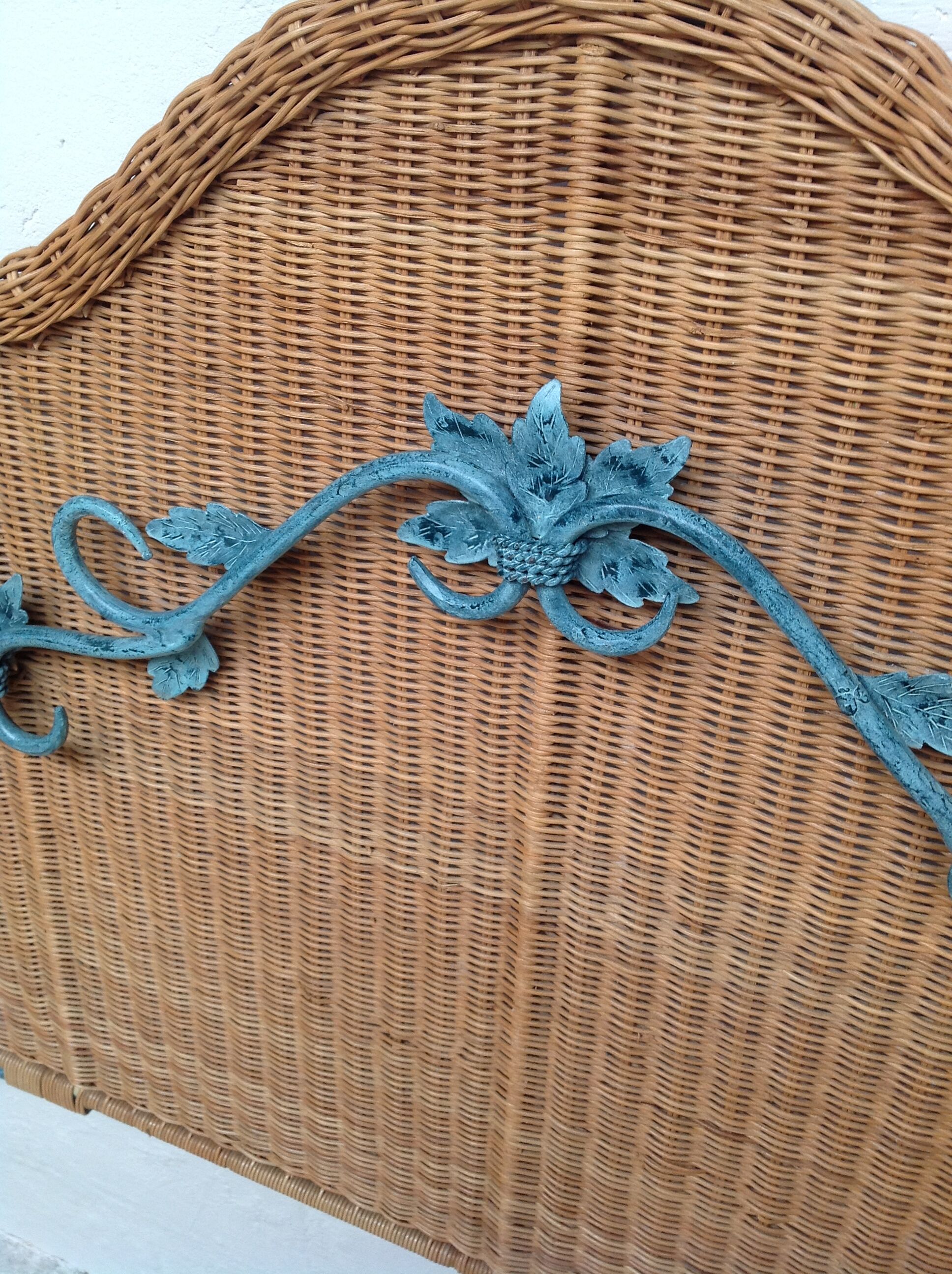 Rattan headboard