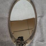 Art Deco pewter mirror