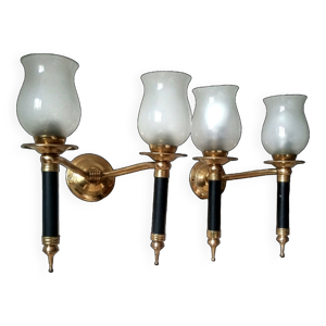 Paire d'appliques murales - bras