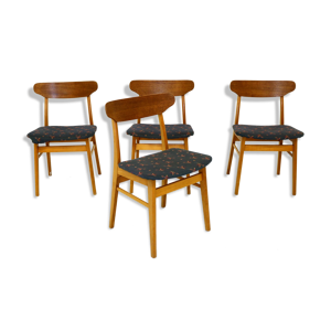 Set de 4 chaises en teck - danemark