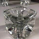 3 “cube” candlesticks circa 1960, design Rudolf Jurnikl