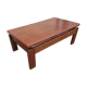 Table basse en cuir vintage