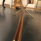 Table basse laiton doré et têtes de lion circa 1950
