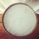 Louis XVI style marble and brass side table